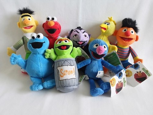 Sesame street plush - street, keyring