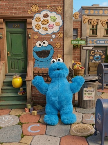 Sesame street cookie - street,